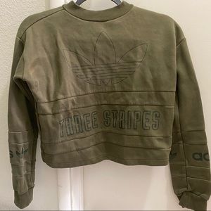 Adidas Navy Green Crew Neck